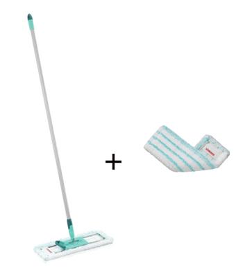 Leifheit vloerwisser hausrein (overtrek micro duo) + Leifheit Hausrein vloerwisserovertrek micro duo