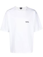 A.P.C. t-shirt à logo imprimé - Blanc