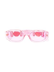 Versace Kids lunettes de soleil rectangulaires Medusa-Head - Rose