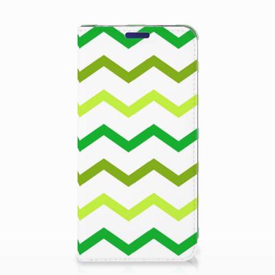 Samsung Galaxy S10e | Hoesje met Magneet | Zigzag Groen