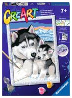 Ravensburger creart cute huskies