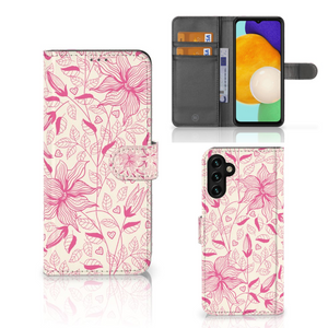 Samsung Galaxy A04s | Samsung Galaxy A13 5G Hoesje Pink Flowers