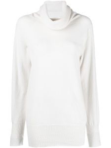Malo pull en cachemire à col roulé - Blanc