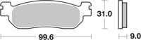 BREMBO Remblokken, voor de moto, Road Organisch 07YA3707