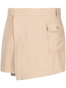 DKNY jupe-short à design asymétrique - Tons neutres