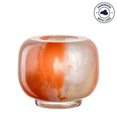 Leonardo Cipria Vaas 11 cm oranje/creme