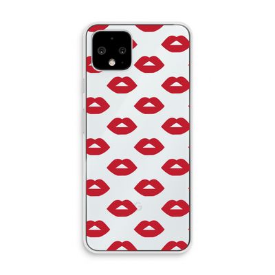 Lips: Pixel 4 Transparant Hoesje