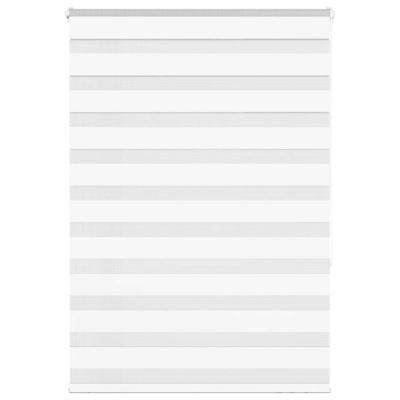 VidaXL Zebra rolgordijn 105x150 cm stofbreedte 100,9cm polyester wit
