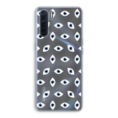 Eyes pattern: Oppo A91 Transparant Hoesje