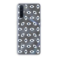 Eyes pattern: Oppo A91 Transparant Hoesje