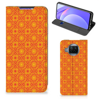 Xiaomi Mi 10T Lite Hoesje met Magneet Batik Oranje - thumbnail