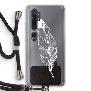 Pluim: Xiaomi Mi Note 10 Transparant Hoesje met koord