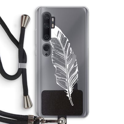 Pluim: Xiaomi Mi Note 10 Transparant Hoesje met koord