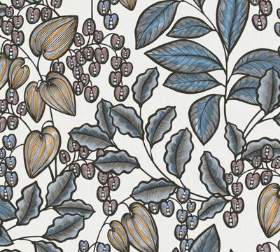 Architects Paper Floral Impression - Blauw - Bloemrijk - 377548