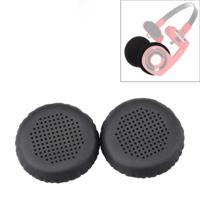 2 stuks voor KOSS PP/SP geperforeerde ventilatie versie eiwit lederen cover hoofdtelefoon beschermende cover earmuffs (zwart)