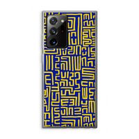 Majorelle Blue Print: Samsung Galaxy Note 20 Ultra / Note 20 Ultra 5G Transparant Hoesje