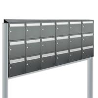 Allux Flow Set 6-Breed, 3-Hoog Met Dak Op Statief Antraciet - 40040065_6x3ds