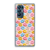Pink donuts: Oppo Find X3 Neo Transparant Hoesje
