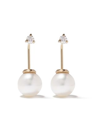 Mizuki boucles d'oreilles serties de diamants en 14ct