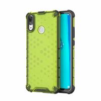 Honingraat schokbestendig PC + TPU Case voor Huawei Y9 (2019) (groen)