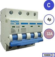 Enzo Gacia Installatieautomaat 32A. C kar 4p GACIA - 4517827