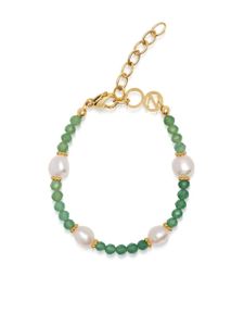 Nialaya Jewelry bracelet orné de perles - Vert