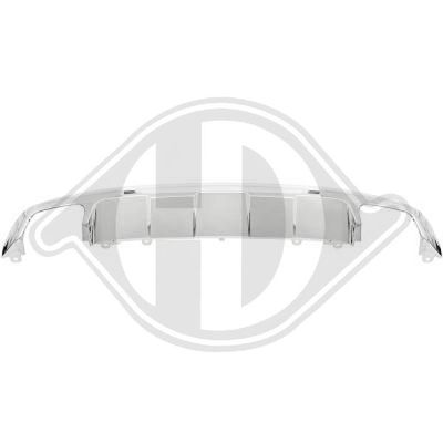 Plaat, bumper DIEDERICHS, Inbouwplaats: Achter, u.a. fÃ¼r Mercedes-Benz