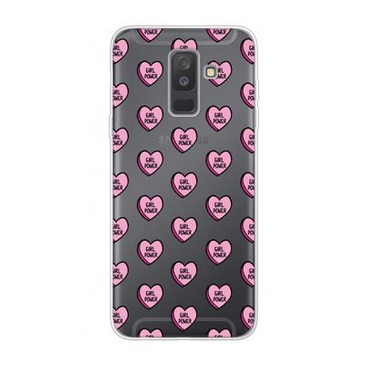 GIRL POWER: Samsung Galaxy A6 Plus (2018) Transparant Hoesje