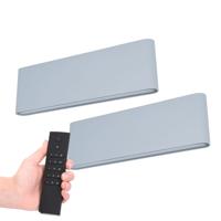 Set van 2 LED Wandlampen Dallas XL - Grijs - 3000K Warm wit - 24 Watt 2480 lumen - IP54 Waterdicht - Up & Down light - Incl. dimmer met afstandsbediening - Binnen & Buiten