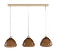 Light & Living Hanglamp Bisho 3-Lamps - Bruin