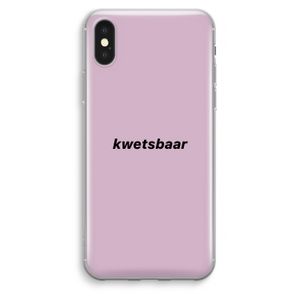 kwetsbaar: iPhone XS Max Transparant Hoesje