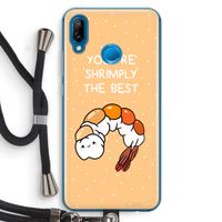 You're Shrimply The Best: Huawei P20 Lite Transparant Hoesje met koord