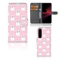 Sony Xperia 1 III | Telefoonhoesje | Met pasjeshouder | Sleeping Cats
