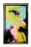 Rechthoekige geplooide sjaal met tie-dye - MATERIAL FINISHES - U