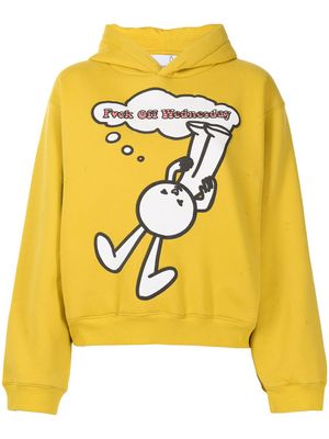 Natasha Zinko hoodie Thursday à effet usé - Jaune