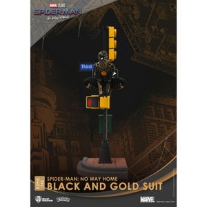 Beast Kingdom Marvel: Spider-Man No Way Home - Black and Gold Suit PVC Diorama Statue decoratie