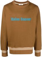 Wales Bonner sweat à logo brodé - BROWN