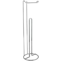 MSV Wc|toiletrolhouder reservoir - metaal - zilver - 54 cm - 4|5 rolle