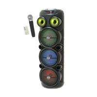 Lichtgevende karaoke-luidspreker - INOVALLEY - KA129-XXL - Bluetooth V5.0 - 90 cm - 1000 W - 3 x 8''-luidsprekers - Draadloze microfoon inbegrepen Lichtgevende karaoke-luidspreker - INOVALLEY - KA129-XXL - Bluetooth V5.0 - 90 cm - 1000 W - 3 x 8''-luidsprekers - Draadloze microfoon inbegrepen