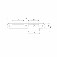 MAUER 338 D+N Sluitplaat Afgerond RVS DIN RS - thumbnail