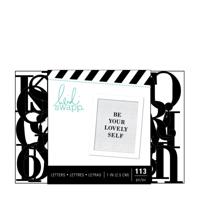 Heidi Swapp • letterbord alfabet 2,5cm 113pcs black