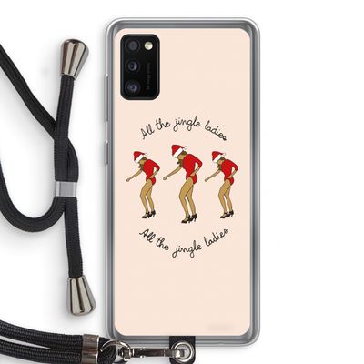 Jingle Ladies: Samsung Galaxy A41 Transparant Hoesje met koord