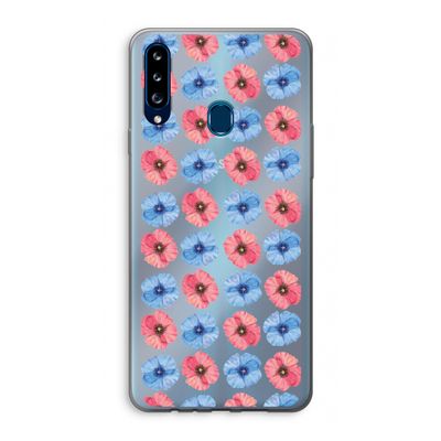 Klaproosjes: Samsung Galaxy A20s Transparant Hoesje