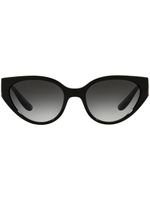 Dolce & Gabbana Eyewear lunettes de soleil DG à monture ovale - Noir