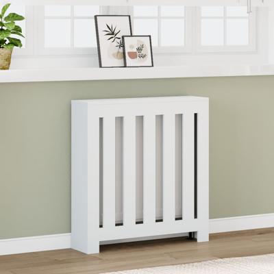 VidaXL Radiatorombouw 78x20x82 cm bewerkt hout wit