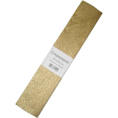 Crepe papier platte vellen - metallic goud - 250 x 50 cm - Knutselen met papier - Knutselspullen Crepe papier platte vellen - metallic goud - 250 x 50 cm - Knutselen met papier - Knutselspullen