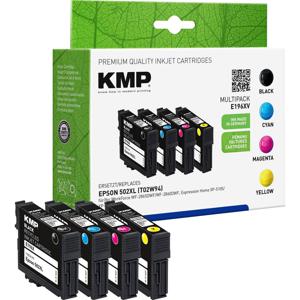 KMP Inktcartridge vervangt Epson 502XL, T02W6, T02W1, T02W2, T02W3, T02W4 Compatibel Combipack Zwart, Cyaan, Magenta, Geel E196XV 1646,4005