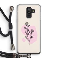 Roses are red: Samsung Galaxy J8 (2018) Transparant Hoesje met koord