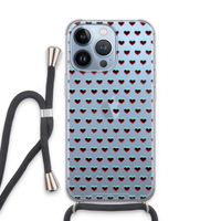 Hartjes: iPhone 13 Pro Transparant Hoesje met koord