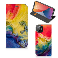 Bookcase iPhone 12 | iPhone 12 Pro Watercolor Dark